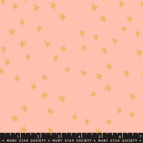 Starry in Peach by Alexia Abegg, Half Yardage