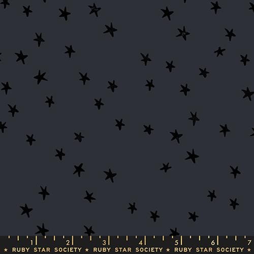 Starry in Charcoal by Alexia Abegg, Half Yardage