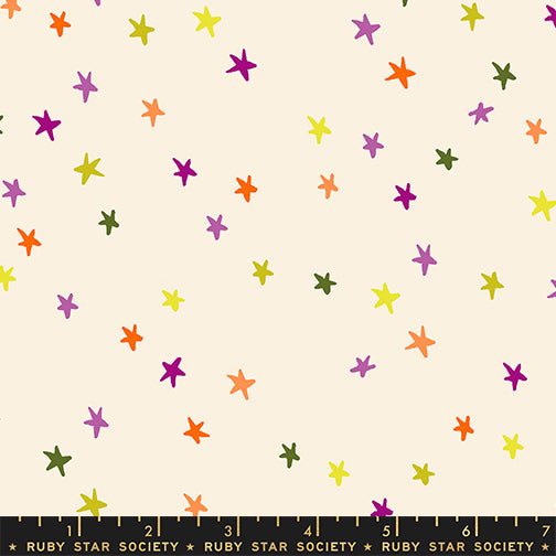 Freaky Familiars - Starry in Spooky Natural - by Ruby Star Society - Half Yard