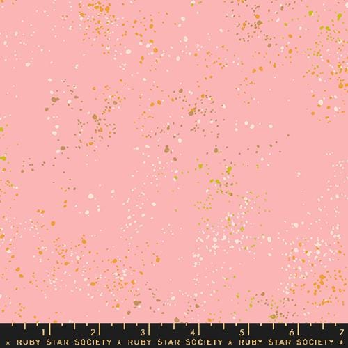 Cotton quilting fabric pattern called 'Balmy'. Part of the 'Speckled' fabric collection. Designed by Rashida Coleman Hale for fabric company Ruby Star Society. SKU: RS5027 116. 44-45 inch width.