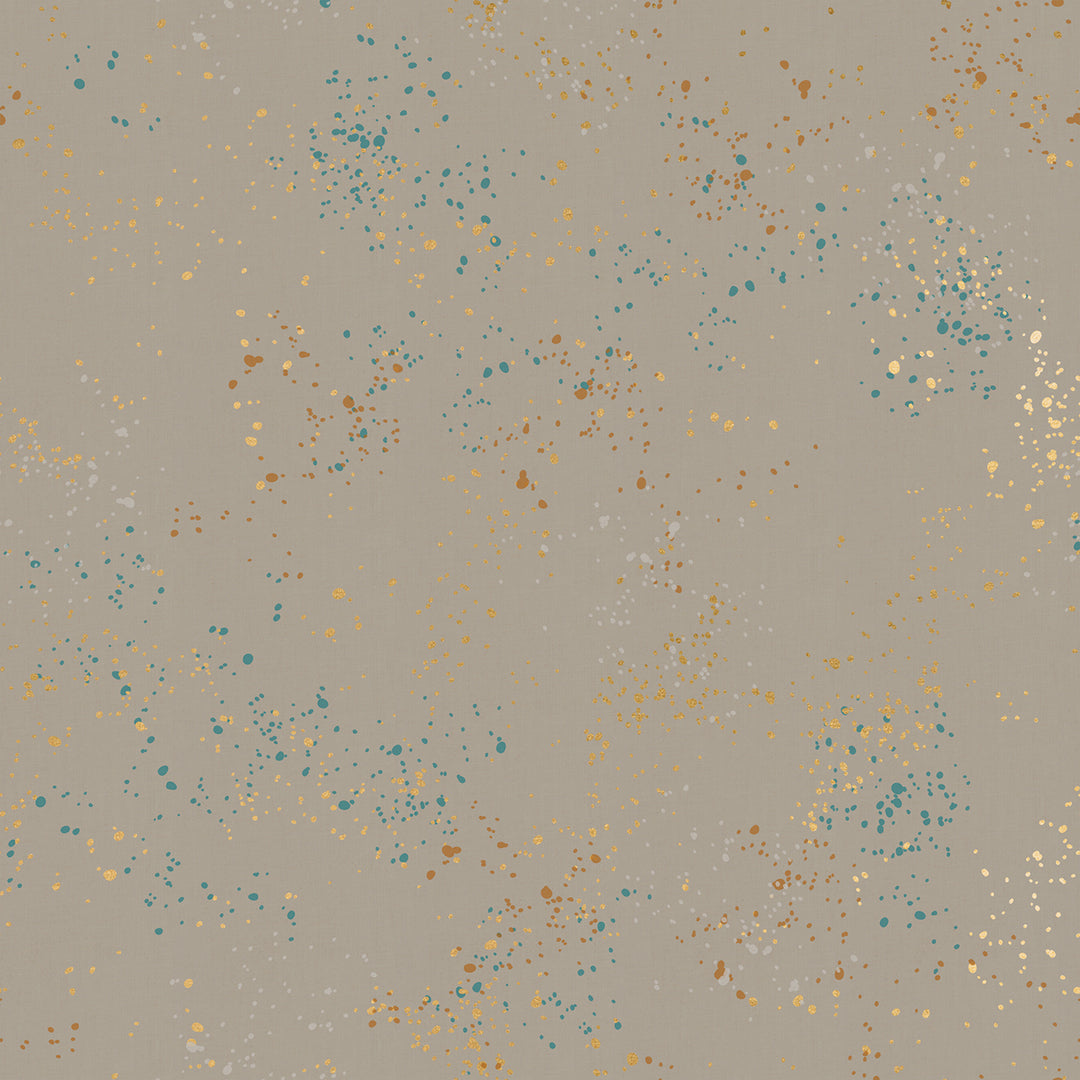 Speckled Metallic in Wool quilting fabric, part of the Speckled fabric collection from Ruby Star Society (SKU: RS5027 76M)
