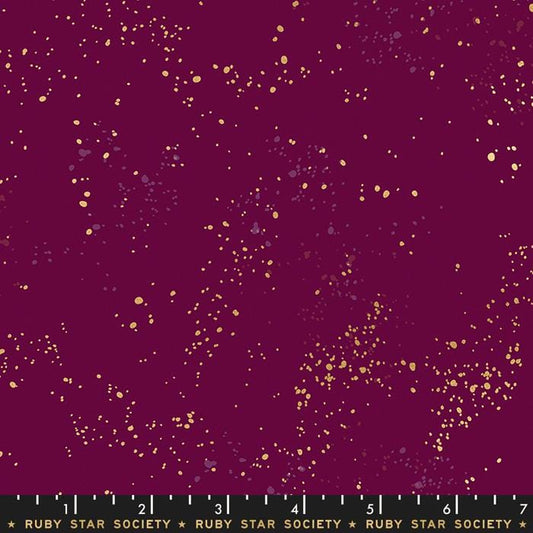 Speckled Metallic Purple Velvet quilting fabric, part of the Speckled fabric collection from Ruby Star Society (SKU: RS5027 73M)