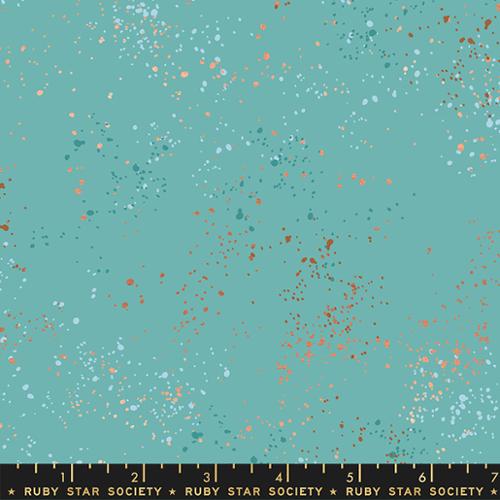 Speckled Wideback - 108" Wide Speckled in Turquoise - Ruby Star Society - 3 Yard Cut