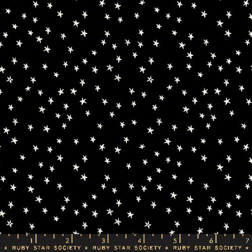 PREORDER - Good Spirits - Mini Starry in Black - Ruby Star Society - RS5142 16 - Half Yard