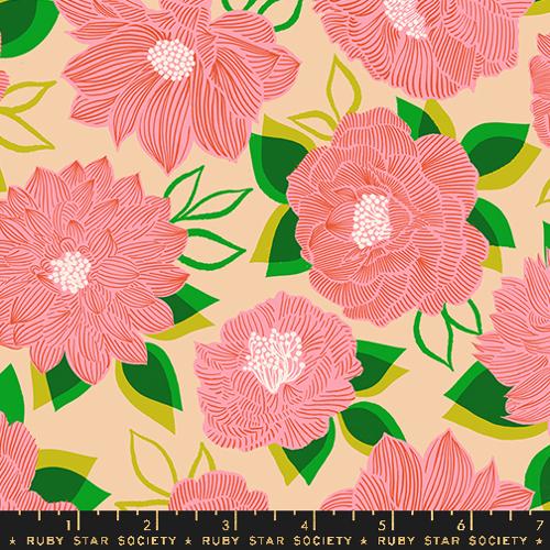 PREORDER - Favorite Flowers - Blooming in Sorbet - Ruby Star Society - RS5143 13 - Half Yard