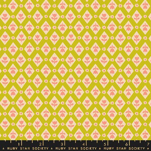 PREORDER - Favorite Flowers - Lattice in Pistachio - Ruby Star Society - RS5148 13 - Half Yard