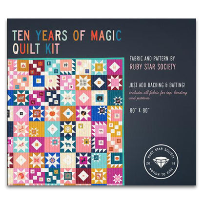Ten Years of Magic Quilt Kit - Projects With Purpose 2024 Collection by Ruby Star Society