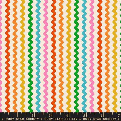 Ric Rac in Shell quilting fabric, part of the 1 800 Notion fabric collection by Ruby Star Society (SKU: RS5209 12)