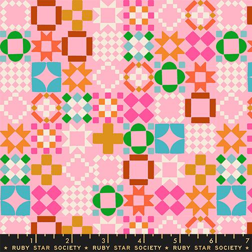 Quilty as Charged in Posy quilting fabric, part of the 1 800 Notion fabric collection by Ruby Star Society (SKU: RS5215 13)