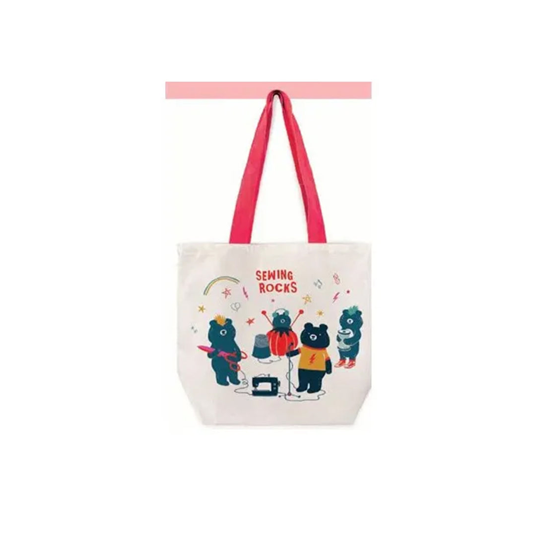 Teddy And The Bears - The Band Tote Bag - Sarah Watts - RS 7074