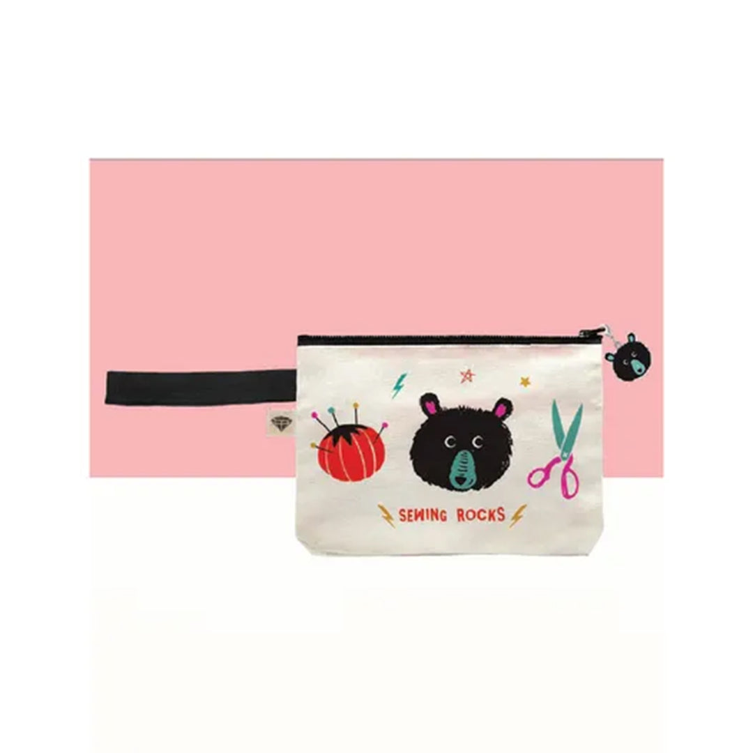 Teddy And The Bears - Sewing Rocks Pouch - Sarah Watts - RS 7075