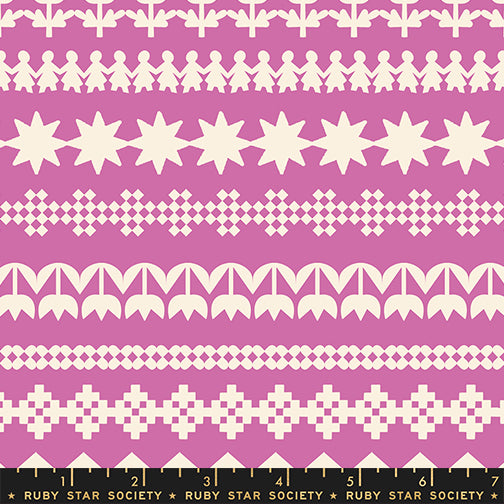 Paper Cuttings in Heliotrope quilting fabric, part of the Paper Cuts 2 fabric collection by Rashida Coleman Hale (SKU: RS1109 14)
