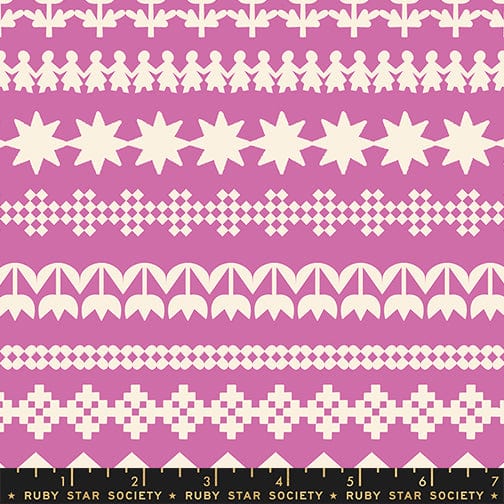 Paper Cuttings in Heliotrope quilting fabric, part of the Paper Cuts 2 fabric collection by Rashida Coleman Hale (SKU: RS1109 14)