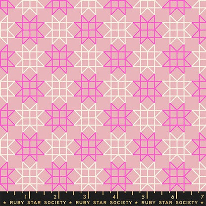 Paper Star in Lavender quilting fabric, part of the Paper Cuts 2 fabric collection by Rashida Coleman Hale (SKU: RS1114 13)