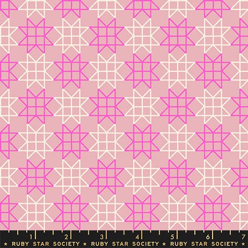 Paper Star in Lavender quilting fabric, part of the Paper Cuts 2 fabric collection by Rashida Coleman Hale (SKU: RS1114 13)