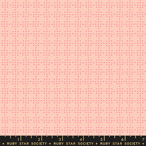 Peg Board in Peach Puff quilting fabric, part of the Paper Cuts 2 fabric collection by Rashida Coleman Hale (SKU: RS1113 13)