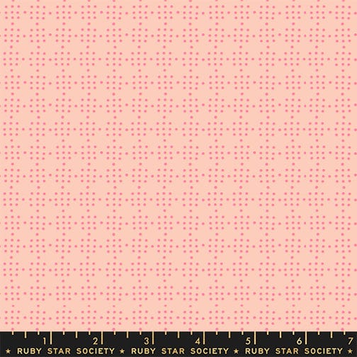 Peg Board in Peach Puff quilting fabric, part of the Paper Cuts 2 fabric collection by Rashida Coleman Hale (SKU: RS1113 13)