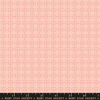Peg Board in Peach Puff quilting fabric, part of the Paper Cuts 2 fabric collection by Rashida Coleman Hale (SKU: RS1113 13)