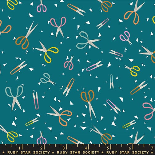Snip Snip in Storytime quilting fabric, part of the Paper Cuts 2 fabric collection by Rashida Coleman Hale (SKU: RS1111 16)