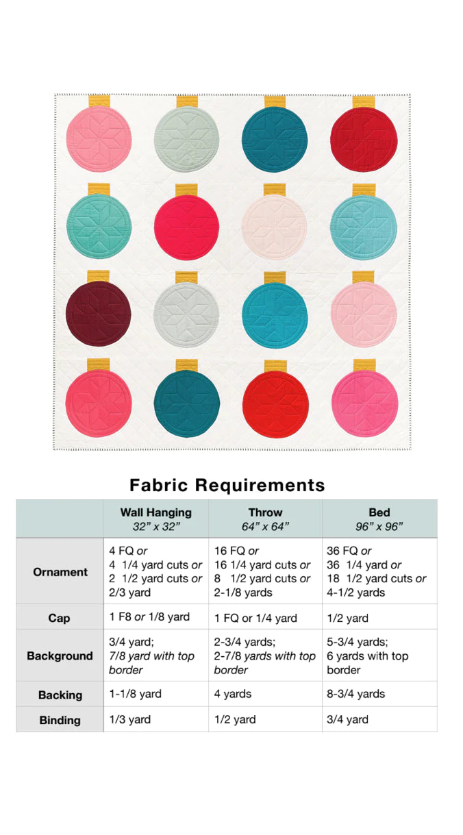 Retro Ornaments - Lo and Behold Stitchery - Paper Pattern - LBS 114