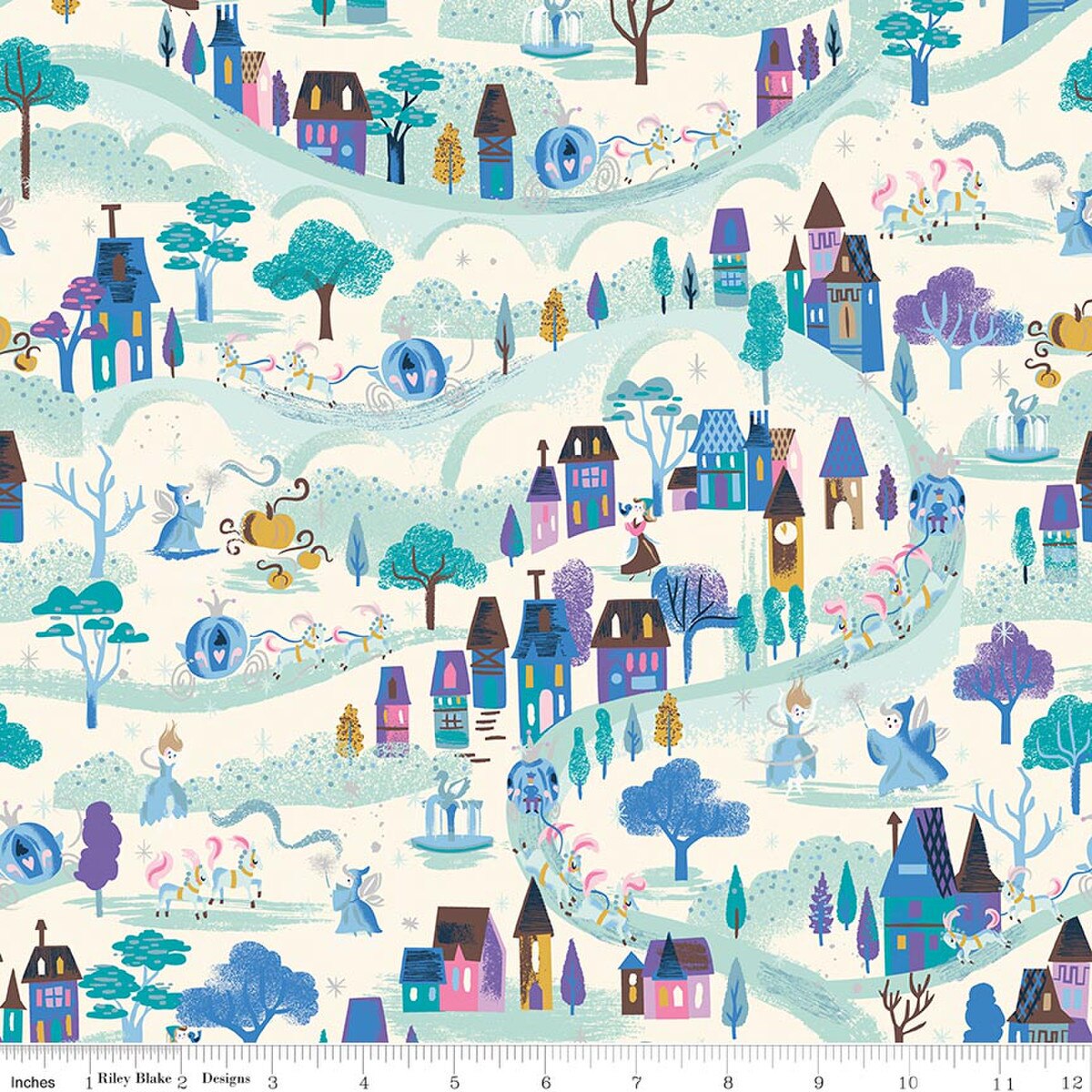 Moonlight Vintage White Sparkle quilting fabric, part of the Wishes fabric collection by Jill Howarth (SKU: SC18072-VINTAGEWHITE)