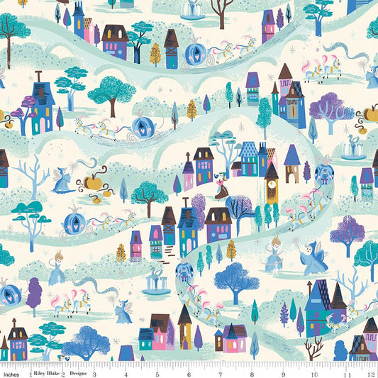 Moonlight Vintage White Sparkle quilting fabric, part of the Wishes fabric collection by Jill Howarth (SKU: SC18072-VINTAGEWHITE)