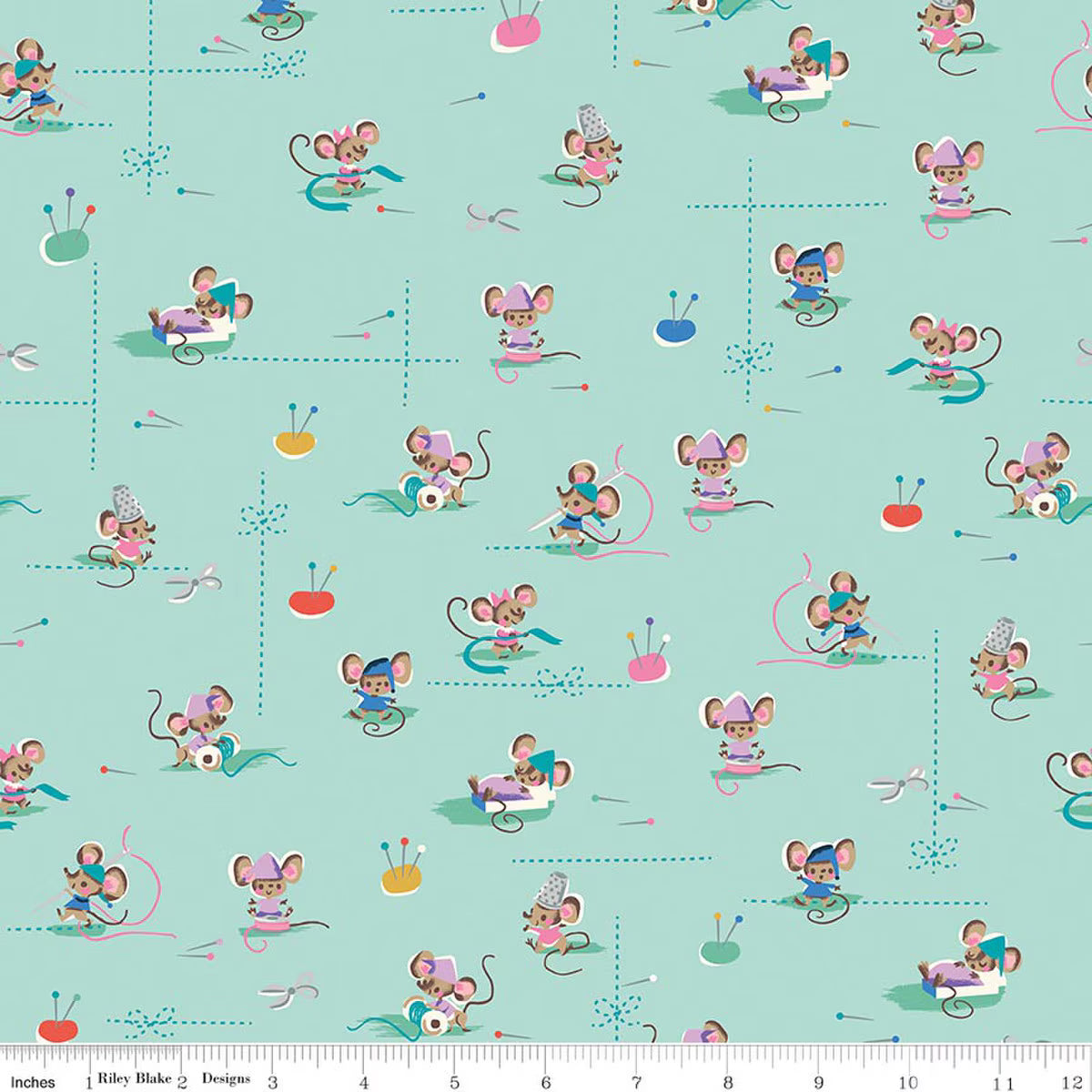 Workers Songbird Sparkle quilting fabric, part of the Wishes fabric collection by Jill Howarth (SKU: SC18073-SONGBIRD)