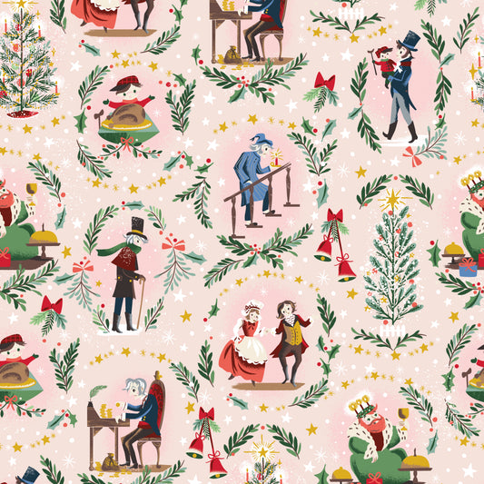 Carol - Keep Christmas Well in Ballerina Sparkle - Jill Howarth - SC19050-BALLERINA - Half Yard (Preorder)