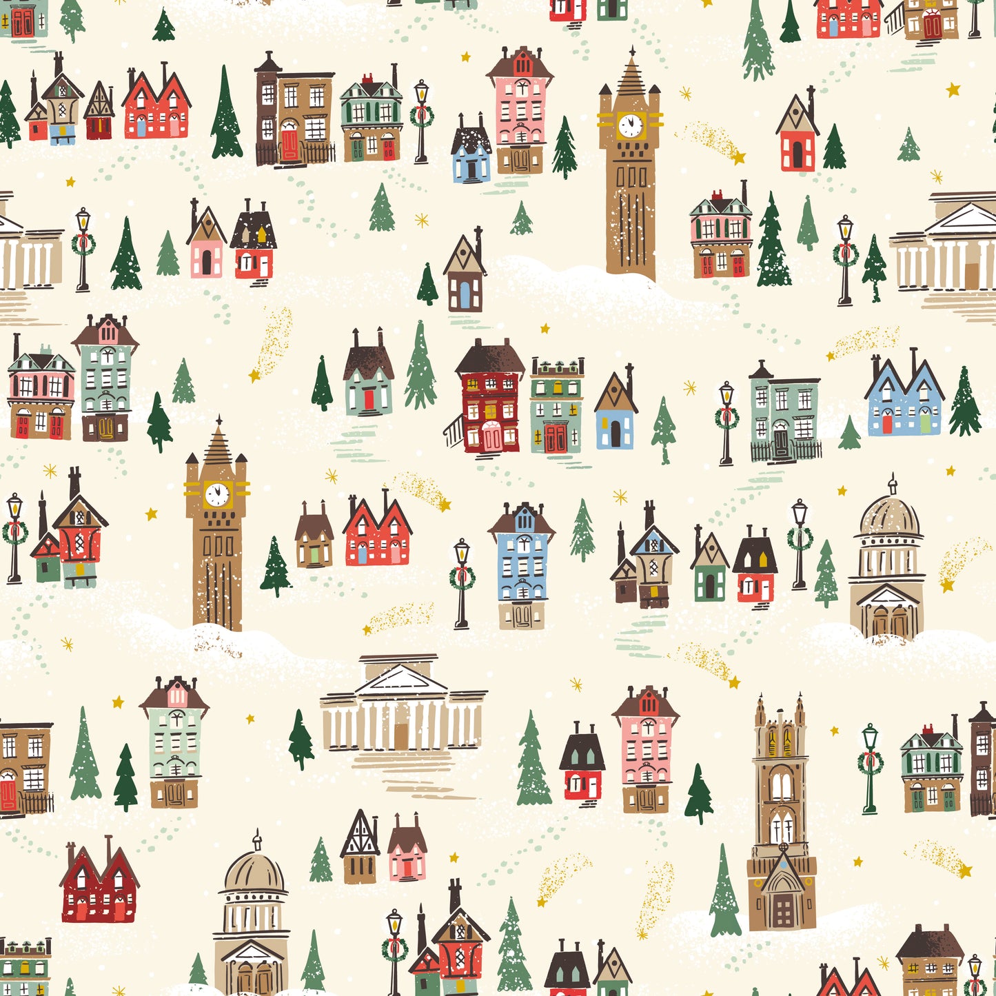 Carol - London in Ivory Sparkle - Jill Howarth - SC19053-IVORY - Half Yard (Preorder)