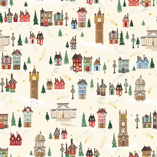 Carol - London in Ivory Sparkle - Jill Howarth - SC19053-IVORY - Half Yard (Preorder)