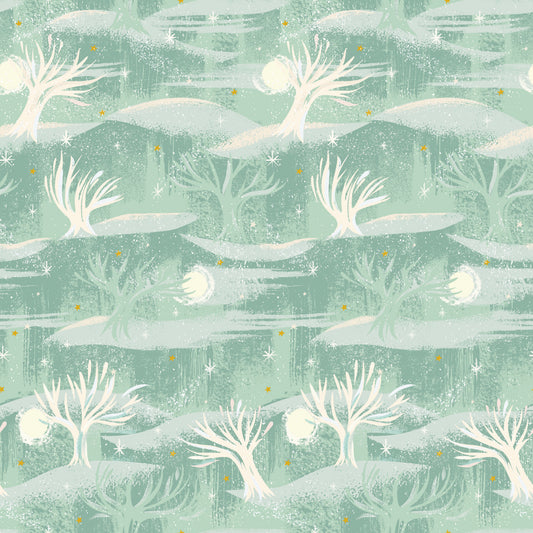 Carol - The End in Pistachio Sparkle - Jill Howarth - SC19054-PISTACHIO - Half Yard (Preorder)