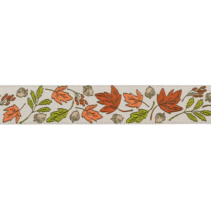 Renaissance Ribbons - Forest Floor in Cream - 1" Width - The Great Outdoors by Stacy Iest Hsu - One Yard