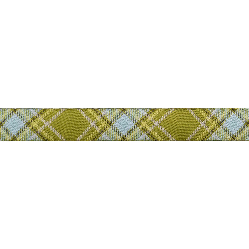 Plaid Diagonal in Fern - 5/8 Plaid Diagonal in Fern - 5/8