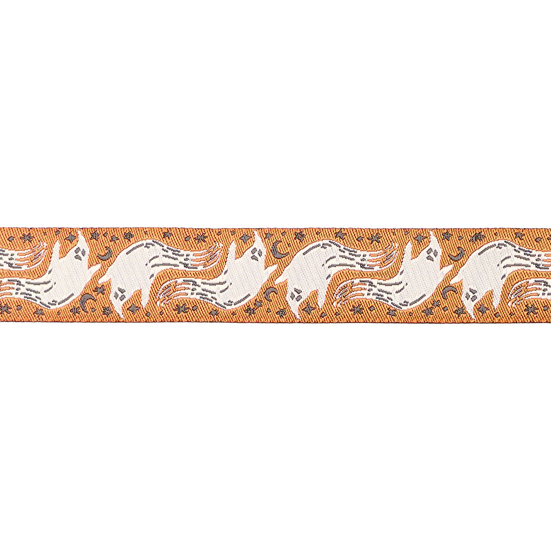 Home Sweet Haunt - Boo in Pumpkin - 7/8" width - by Stacy Iest Hsu - One Yard