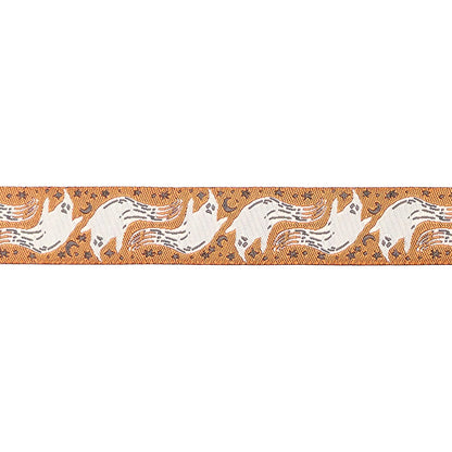 Home Sweet Haunt - Boo in Pumpkin - 7/8" width - by Stacy Iest Hsu - One Yard