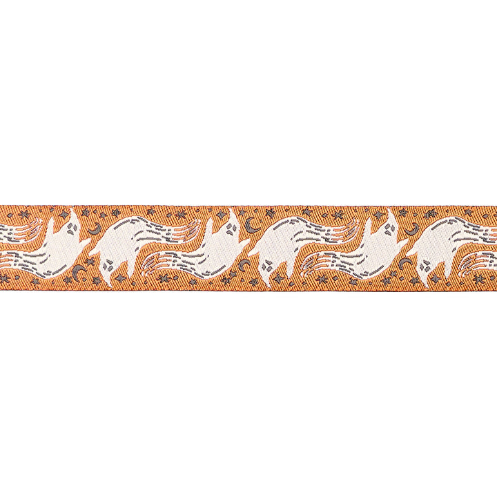 Home Sweet Haunt - Boo in Pumpkin - 7/8" width - by Stacy Iest Hsu - One Yard