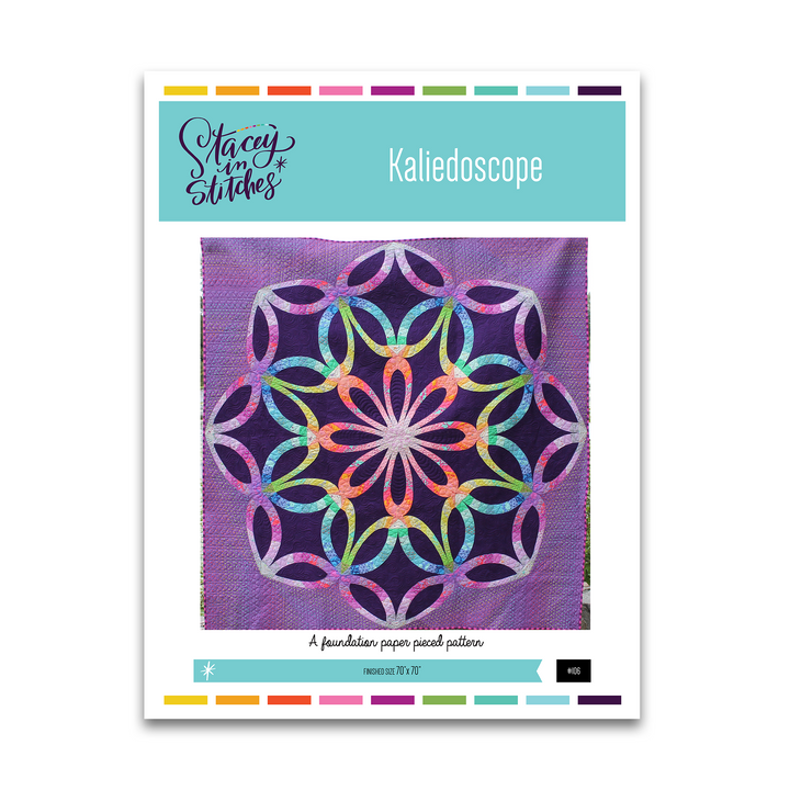 Kaleidoscope - Stacey in Stitches - Paper Pattern - Quilt Pattern