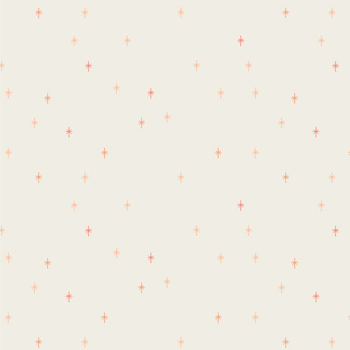 Cotton quilting fabric pattern called 'Peach Sparkle'. Part of the 'Sparkle Elements' fabric collection. Designed by AGF Studio for fabric company Art Gallery Fabrics. SKU: SKE80101. 44-45 inch width.