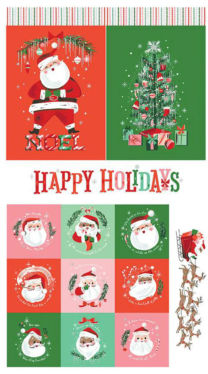 'Twas - Happy Holidays Panel - SP13467-PANEL - 24" x 44" Panel