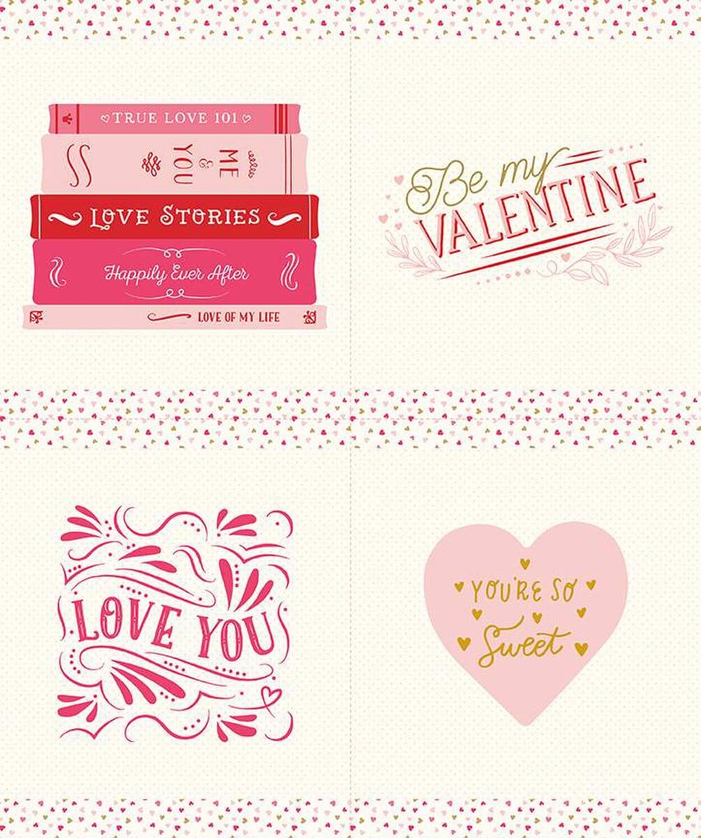 Sweetheart - Love Stories Pillow Panel - SP15508-PANEL - 36" X 43" Panel