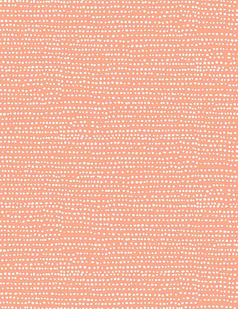Cotton quilting fabric pattern called 'Moonscape in Coral'. Part of the 'Boo!' fabric collection. Designed by Dear Stella Fabrics for fabric company Dear Stella Fabrics. SKU: ST-1150CORA. 44-45 inch width.