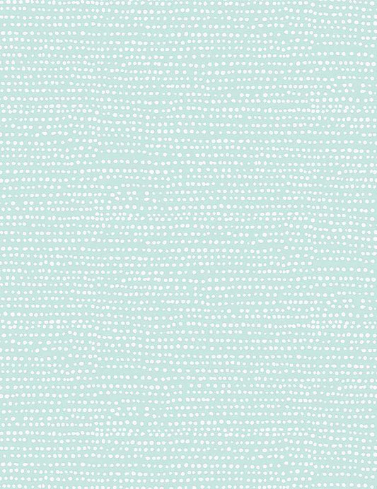 Cotton quilting fabric pattern called 'Moonscape in Mint'. Part of the 'Boo!' fabric collection. Designed by Dear Stella Fabrics for fabric company Dear Stella Fabrics. SKU: ST-1150MINT. 44-45 inch width.