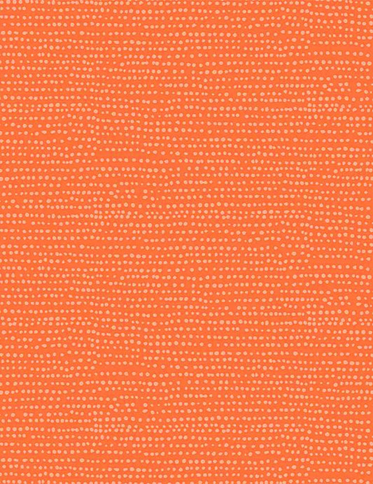 Cotton quilting fabric pattern called 'Moonscape in Vermillion'. Part of the 'Boo!' fabric collection. Designed by Dear Stella Fabrics for fabric company Dear Stella Fabrics. SKU: ST-1150VERM. 44-45 inch width.