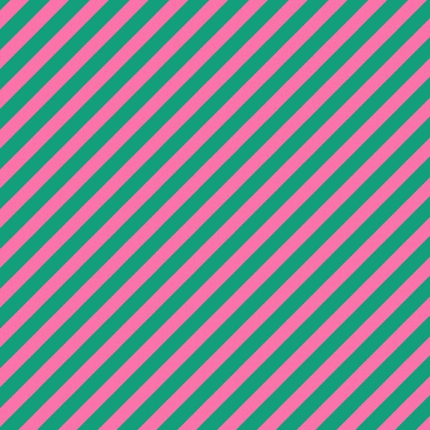 A closeup shot of the quilting fabric pattern called Vintage Stripe, designed by Faye Guanipa for Dear Stella, in the fandango colorway. The SKU is STELLA-DFG3184 FANDANGO.