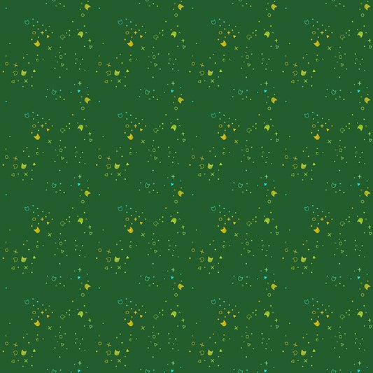 Cotton quilting fabric pattern called 'Blender in Catnip'. Part of the 'Kitty Litter' fabric collection. Designed by Dear Stella for fabric company Dear Stella. SKU: STELLA-DPJ3000 CATNIP. 44-45 inch width.