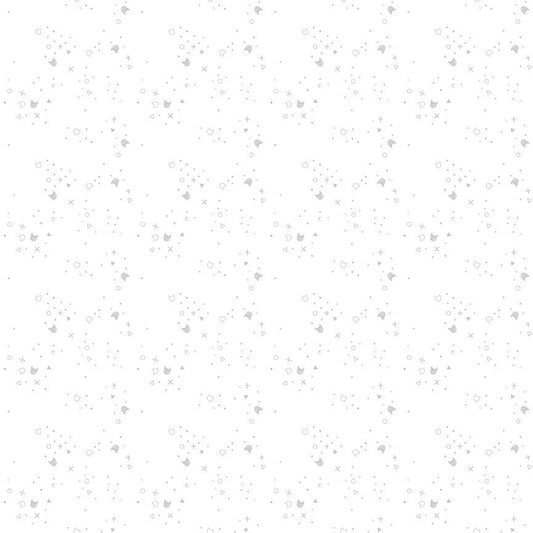 Cotton quilting fabric pattern called 'Blender in Pebble'. Part of the 'Kitty Litter' fabric collection. Designed by Dear Stella for fabric company Dear Stella. SKU: STELLA-DPJ3000 PEBBLE. 44-45 inch width.