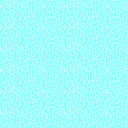 A closeup shot of the quilting fabric pattern called Wild, designed by Pammie Jane for Dear Stella, in the aqua colorway. The SKU is STELLA-DPJ3031 AQUA.