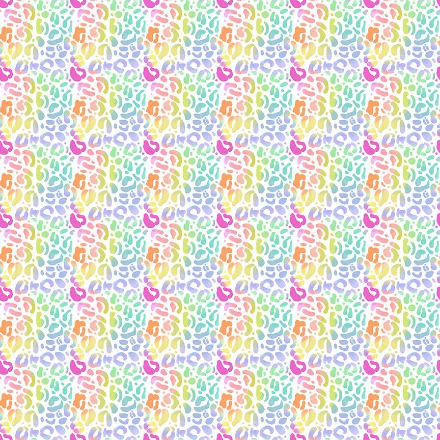A closeup shot of the quilting fabric pattern called Wild, designed by Pammie Jane for Dear Stella, in the chroma colorway. The SKU is STELLA-DPJ3031 CHROMA.