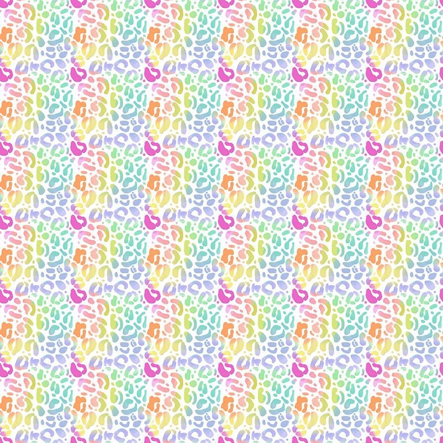 A closeup shot of the quilting fabric pattern called Wild, designed by Pammie Jane for Dear Stella, in the chroma colorway. The SKU is STELLA-DPJ3031 CHROMA.