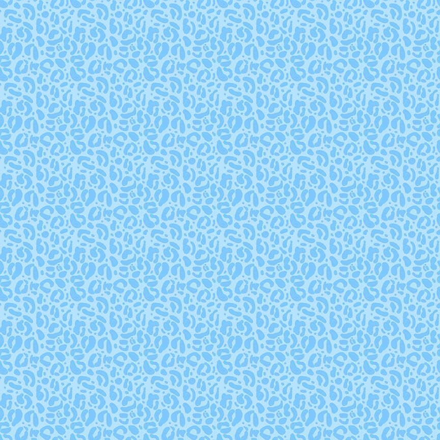 A closeup shot of the quilting fabric pattern called Wild, designed by Pammie Jane for Dear Stella, in the frozen colorway. The SKU is STELLA-DPJ3031 FROZEN.